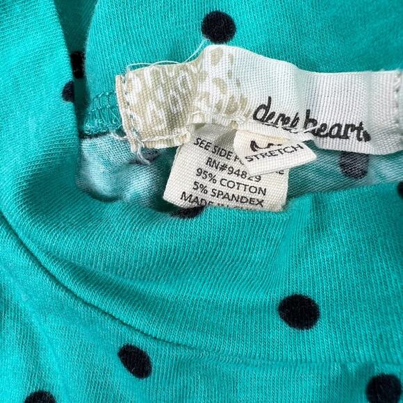 Derek Heart Polka Dot High Neck Crop Tank Medium - Picture 4 of 5